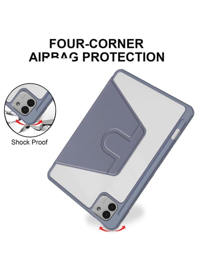 Case Compatible with Honor MagicPad 3 13.3 Inch (2025) Tablet, Rotating Bracket Flip Cover Intelligent Protective Cover with Pen Slot and Auto Sleep/Wake-up (Purple) - Image 5